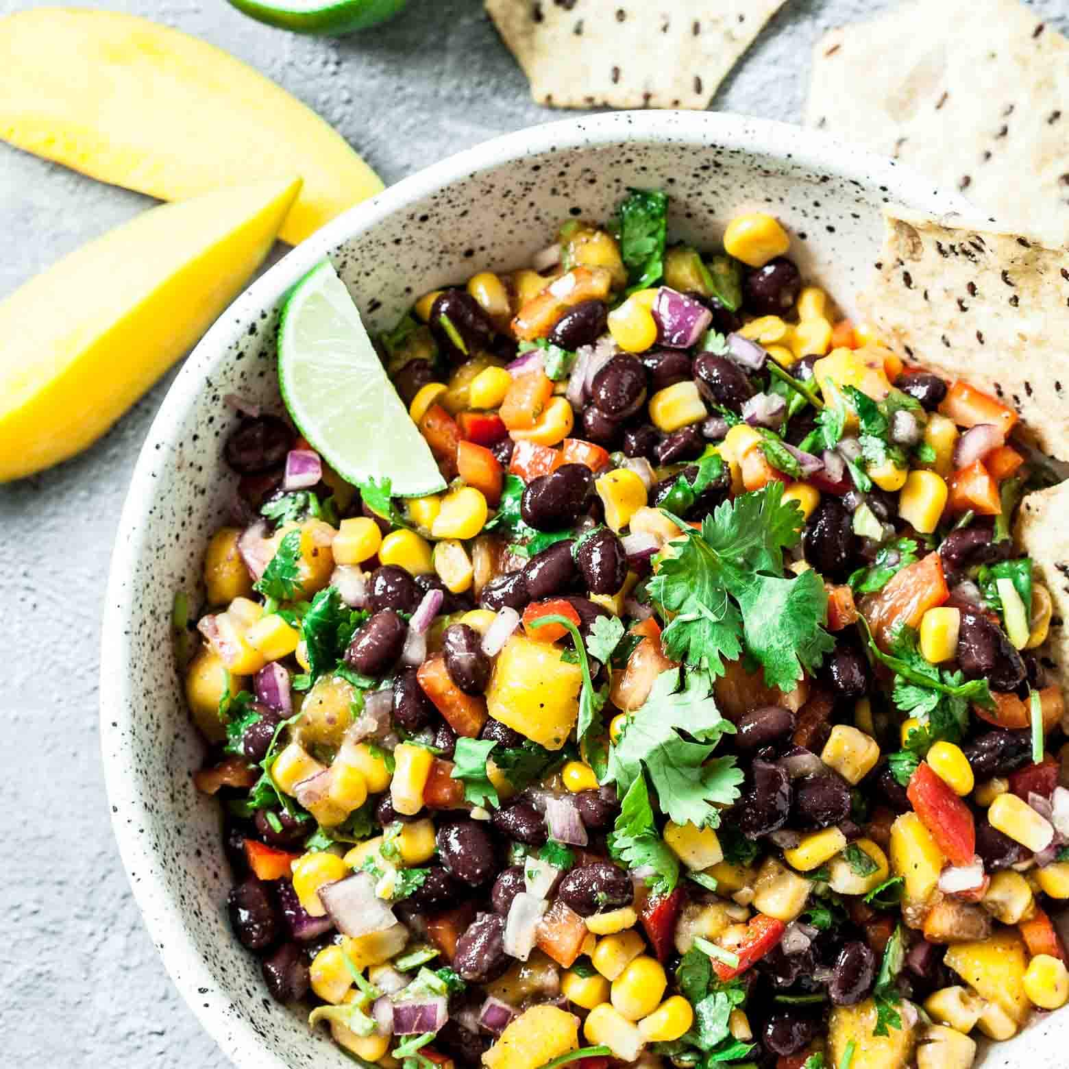Black Bean and Mango Salsa