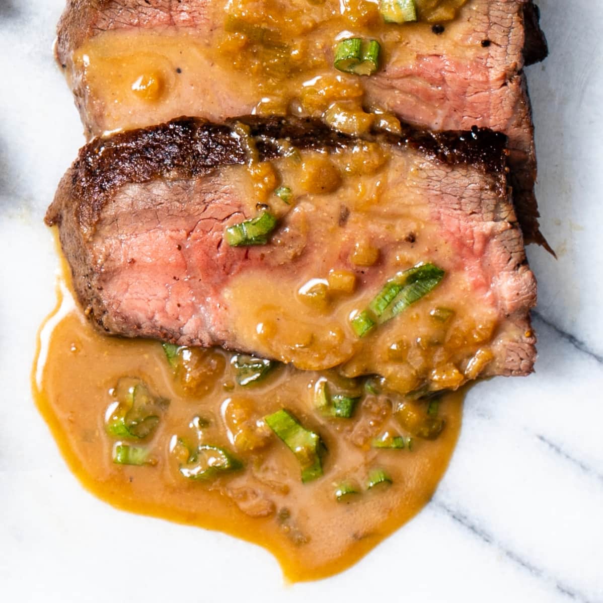 Charred Scallion Miso Steak Sauce