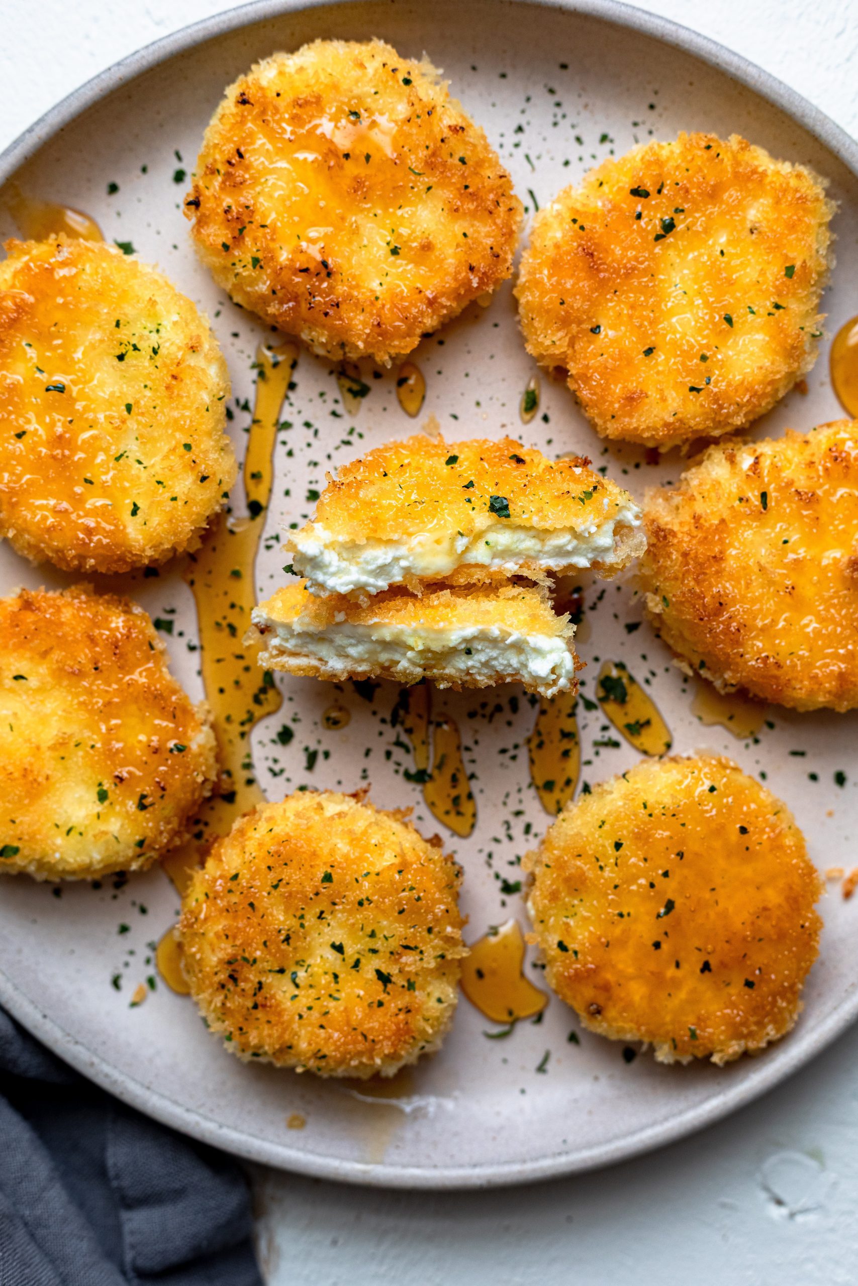 Cornbread Crusted Goat Cheese Rounds